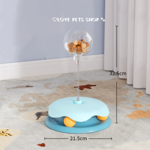 Đồ chơi cho Mèo tháp banh gắn quả cầu rò rỉ thức ăn (mẫu mới) - Love Pets Shop