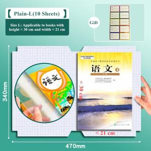10/30 Sheet Transparent Self-adhesive Book Cover Protector Waterproof Plastic Student School Book Wrapping Supplies