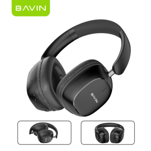 BAVIN BH58 Wireless Over-Ear ANC Bluetooth 5.4 Foldable Headphone Adjustable Headset w/ Mic For Android & iPh