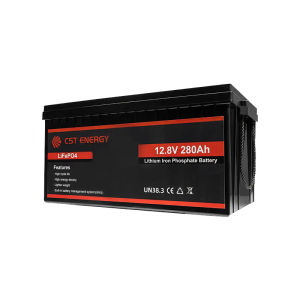 CST Bluetooth Solar Battery 12V 280Ah Original LiFePO4 Lithium Battery Built-in 250A BMS Rechargeable Batteries 6000+ Deep Cycles 3584Wh Energy