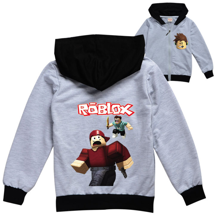 Ro Bloxs ชุด2ชิ้นเสื้อคาร์ดิแกนผ้าเสื้อคลุมแบบมีซิปแขนยาว Hoodie + ผ้า ...
