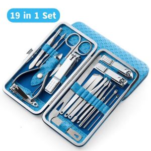 Mozo - Gunting Kuku Set 19 in 1 Stainless Original / Alat Menicure Pedicure Set / Alat Perawatan Kuku / Nail Art Set Lengkap / Alat Menicure GK07