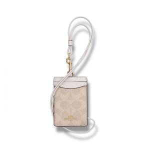 ของแท้ 💯% สายคล้องบัตร COACH CZ285 ID LANYARD IN SIGNAURE CANVAS BY:Madamclassic
