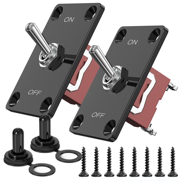 【RlGIYH】Heavy Duty Toggle Switch 12v,2Pc 2Pin Waterproof SPST Marine on ...