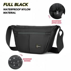 LAZ115) High Quality Water Resistant Medium SNIPER Half Moon Sling bag Crossbody bag shoulder bag waterproof zipper cover