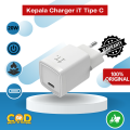 IT Plug 20W Charger - White / IT Plug 20W Charger Wall / IT 20W Kepala Charger / IT Plug 20W Charger / IT Plug It 20 / Wall Charger 20W Tipe C. 