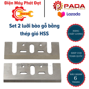 HÀNG XỊN - Set 2 lưỡi bào gỗ bằng thép gió HSS