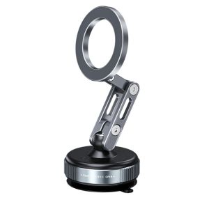 MINIFELE 262 Vacuum Adsorption Car ic Phone Holder 360 Degree Rotation Foldable for MagSafe Car Mount Suction Cup Mobile Phone Stand Car Navigation