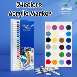 12 24 36 48 60 Colors DIY Acrylic Marker Pen Set Highlighter Markers Painting for Rock Glass GOODAY