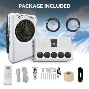 Treeligo 12V/24V Car Air Conditioner 12000but Suitable for Multiple Scenarios Such As Light/heavy Trucks Construction Vehicles Trucks Cranes