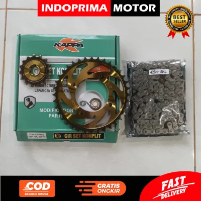 KAPPA GEAR SET KOMPLIT JUPITER Z. GIGI TARIK KOMPLIT YAMAHA JUPITER Z. VEGA R NEW. FIZR. CRYPTON