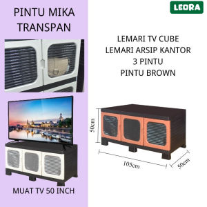 LEORA Lemari TV CUBE 9 pintu Lemari Arsip Kantor Lemari Pakaian Susun Plastik Serbaguna rak Sepatu