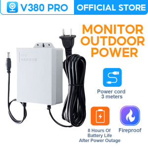 V380 PRO 12V 1.5A Uninterruptible Power Supply Mini UPS Battery Backup for WiFi Router Modem and Outdoor CCTV Security Camera UPS Monitoring Power Outage Endurance Power Supply Outdoor CCTV Built-in Battery Working System IP Camera Power Cord