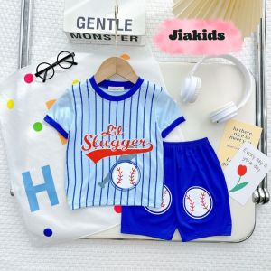 Bộ Quần Áo Ngắn Tay MINKY MOM Phong Cách Thể Thao Cho Bé Trai 0-8 Tuổi (8-27kg) Chất Vải Thun Lạnh Mềm Mát TN-IN186