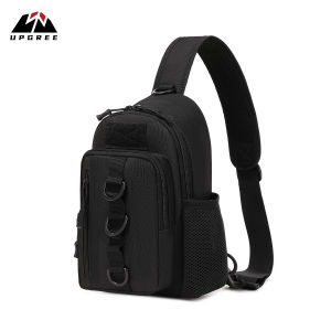 UPGREE Outdoor Chest Bag Men Multifunctional Hiking Bag Waterproof Travel Shoulder Bag Large Capacity Lightweight Sports Fitness Backpack Casual Shoulder Bag Camping Bag
