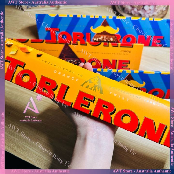 [Hàng Úc] Socola sữa Toblerone Mondelez Thụy Điển thanh lớn 360g