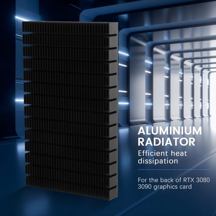 DIY Aluminum Radiator for RTX 3080 3090 Graphics Card Backside VRAM ...