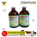100ML DEXAMETHASONE anti inflammatory solution for animals livestock farm inj horse cattle fowls calves sheep goats pig piglets dog cat pets. 