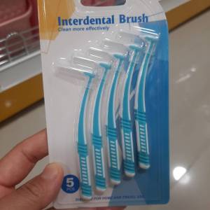 แปรงขัดซอกฟัน แปรงซอกฟันจัดฟัน ไหมขัดฟันจัดฟัน Interdental brush แปรงซอกฟันรูปตัว L