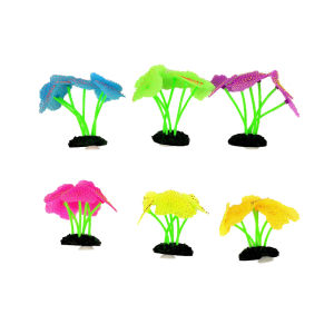 Phụ kiện hồ cá và trang trí waterscape Silicone phát sáng Cây san hô nhân tạo Hải Quỳ biển nhân tạo dưới nước đồ trang trí bể cá hồ cá san hô giả sawgrass thực vật dưới nước thủy sản trang trí hồ cá cảnh quan fishtank phụ kiện