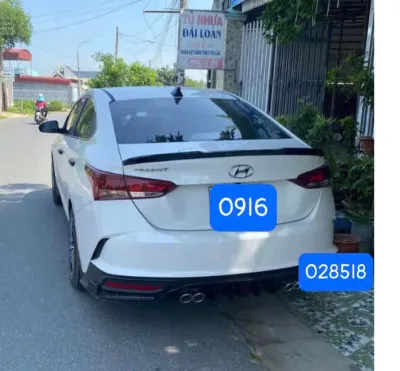 Đuôi gió đuôi cá Accent 2019 2020 cánh lướt gió thể thao mẫu đẹp hàng mộc chưa sơn