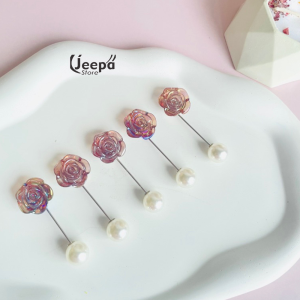 Tuspin Hijab / Bross Hijab Fashion Style Wania Ala Korean Model Mawar Mutiara Terbaru Kekinian