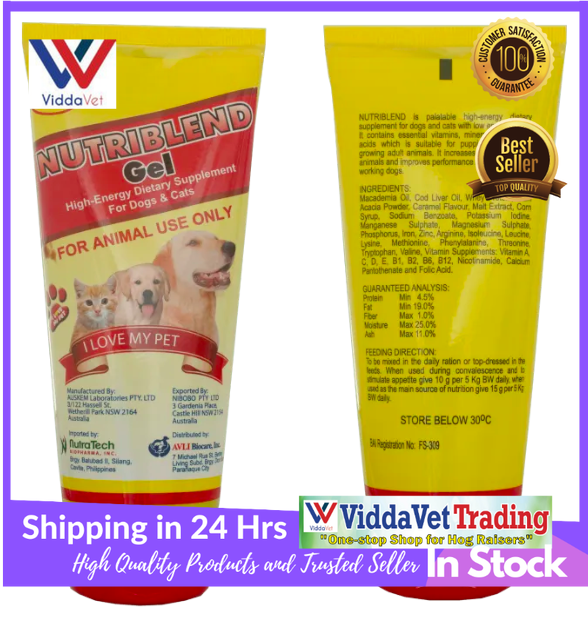 Cats Nutrigel For Dogs Virbac Nutri-Plus High Energy Supplement