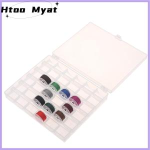 tantuoye 36 CuộN rỗng bobbins Máy may bobbin trường hợp tổ chức Lưu trữ hộp nhựa