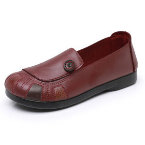 Free Shipping Spring Collection: Casual Comfortable And Non-Slip Flat-Soled Shoes For Mothers Featuring A Soft Sole And A Comfortable Design For Middle-Aged And Elderly Women