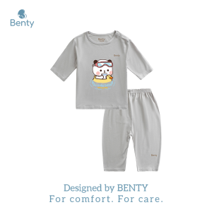 Đồ bộ quần lửng áo lửng cài vai BENTY BT031 chất vải mềm mịn cao cấp set quần áo cho bé mềm mịn
