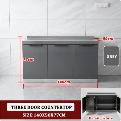 APES Kitchen Stainless Sink Cabinet Large Capacity Storage Organizer Cabinet Gas Stove Cabinet