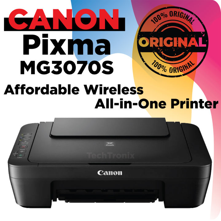Canon MG3070S Compact Wireless AllinOne Printer Lazada PH