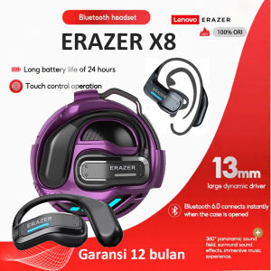 Lenovo Erazer X8 TWS Open Ear Bluetooth 5.4 Earphones ANC Noise Cancelling AI Translation IPX5 Waterproof Gaming Headset Touch Control HiFi Stereo Earbuds