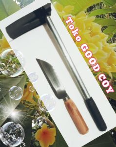 Cangkul Taman Galvanis + Pisau Baja Gergaji