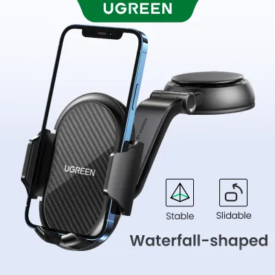 UGREEN Phone Holder for Car Windscreen Mobile Dashboard Mount Gravity Suction Cup Sticky Cradle Long Arm Clamp for iPhone 15 14 13 Pro Max 15 Plus Samsung Galaxy S22 Ultra S21 S20 Huawei Xiaomi Oneplus