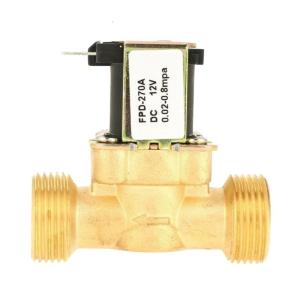 Brass Water Normally Closed Inlet Valve 6-Points DC12V 24V 220V Solar Water Heaters Flow Switch Solenoid Valve