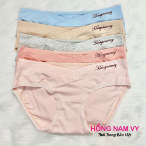 Quần Lót Bầu Cạp Chéo cotton cao cấp in chữ HNV
