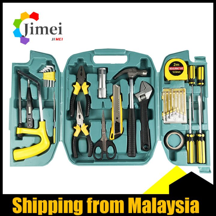 27Pcs Home Repair Tool Set,General Household Hand Tool Kit With Plastic ...