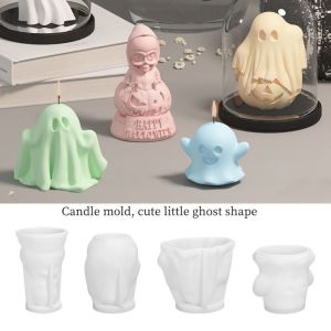 MMLUCK Silica Gel Candle Mold Durable Steric Ghost Candle Mold Aromatic Candle Zombie Shape Silicone Mold for Candles Candle Making