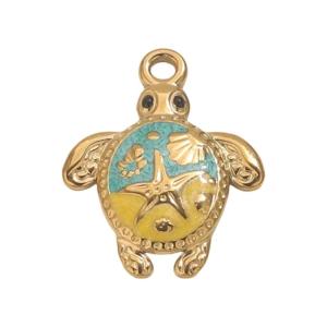 Sea Turtles Pendant Crafted In Stainless Steel for Projects Long Time Wear Artistics Crafted Charm