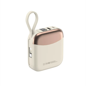 [CCC Certified] LYNXZ R56J 10000mAh Power Bank 22.5W Fast Charging Built-in Dual Cables for iPhone/Android LED Display Portable Travel Phone Charger Malaysia Ready Stock 1 Year Warranty