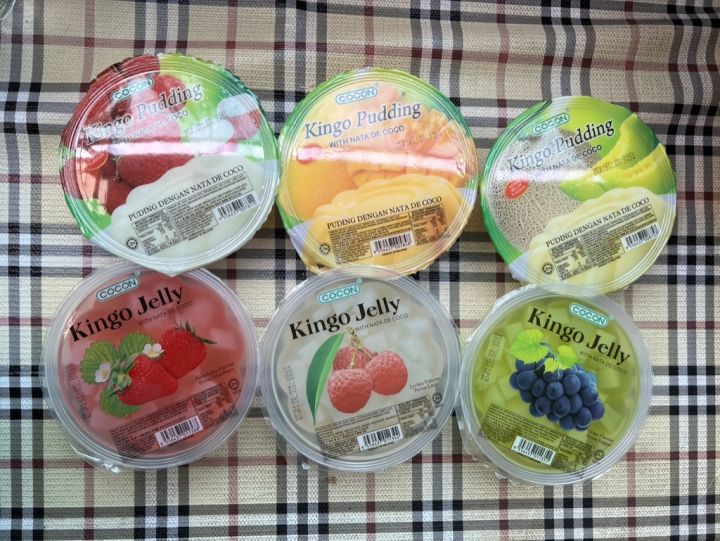 Kingo Jelly & Pudding Cocon เจลลี่&พุดดิ้งผลไม้ ถ้วยใหญ่ 420 กรัม ...