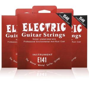 6Pcs .010-.046 Electric Guitar Strings Replacement Highly Carbon Steel Core Strings for Beginners Performers