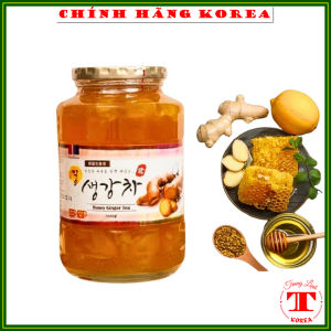 Mật ong gừng hàn quốc Ginger Tea chính hãng lọ 1kg - Trà gừng mật ong phòng viêm họng cảm lạnh - tranglinh