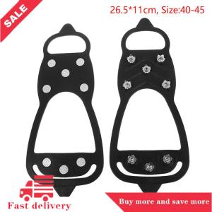 [COD] Mùa Đông Thể Thao Giày Bìa Cho Phụ Nữ Người Đàn Ông 2Pcs 5 8-Stud Chống Trượt Băng Móng Vuốt Tuyết Leo Spike Grips Crampon Cleats Khởi Động Bìa