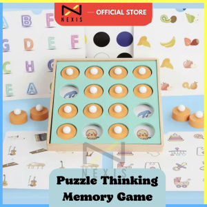 2022 Smart Kids Wooden Boxed Memory Chess Kid Intelligence IQ Brain Teaser Game Wooden Box
