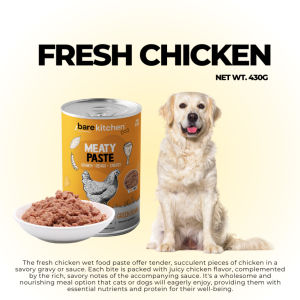 430g Luscious Bare Kitchen All Stages Adult Puppy Dog Dogs Wet Food Can Meal Paste Chunks Pet