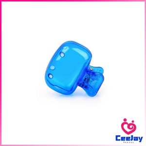 CeeJay กล่องเก็บหัวแปรงสีฟัน พกพาและกะทัดรัด ใส กันฝุ่น กล่องเก็บหัวแปรงสีฟันกันน้ํา Toothbrush Head Clip