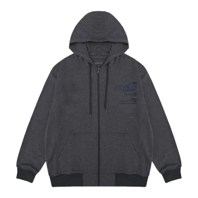 Greenlight Jaket Pria Zipper Hoodie Regular Fit French Terry OL-C040225
