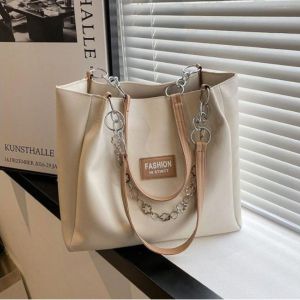 Túi tote da túi kẹp nách thời trang công sở giá rẻ túi đi học đi làm phối dây xích hoa trẻ trung Thanhthushop68 010